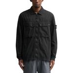 Рубашка old effect overshirt 'black' Stone Island, черный - фото 3