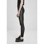 Леггинсы Urban Classics Flock Lace Stripe Big, черный - фото 2