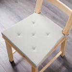 Подушка на стул Ikea Justina, 42/35x40x4 см, кремовый - фото 4