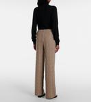 Прямые брюки из кашемира с косичной вязкой Ebba Lisa Yang, Mole - фото 3