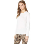 Топ Majestic Filatures Soft Touch Flat-Edge Long Sleeve Crew Neck Top, цвет Blanc - фото