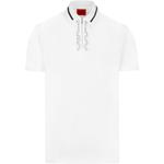 HUGO BOSS Белая поло для мужчин - фото