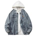 Джинсовая куртка унисекс BRUMAIRE, Черная куртка и черные брюки - фото 19