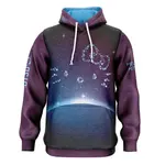Худи Otso Hello Kitty Galaxy, фиолетовый - фото