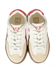Кожаные кроссовки с логотипом VEJA Kids, белый - фото 3
