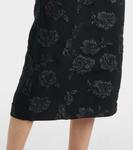 Платье миди из жаккарда Rotate, черный - фото 5