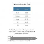 Женский кожаный ремень Ctm CTM, цвет Silver - фото 4