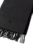 Шарф с бахромой Polo Ralph Lauren, черный - фото 2