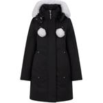 Стирлинг парка с капюшоном и помпонами Moose Knuckles, черный - фото