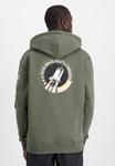 Худи Alpha Industries SPACE SHUTTLE, Dark Olive/Mottled Olive - фото