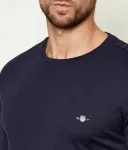Лонгслив slim fit Gant, темно-синий - фото 4