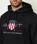 Толстовка regular fit Gant, черный - фото 4