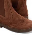 Замшевые ботинки «Челси» Pèpè, цвет espresso - фото 4