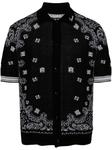 AMIRI рубашка поло с узором, черный - фото