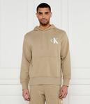 Толстовка мужская Calvin Klein Jeans с капюшоном, бежевый - фото