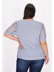 Блуза Usha Plus Size Blouse, цвет Light Blue - фото 4