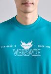 Футболка с принтом COMPACT LOGO Versace, зеленый - фото 6