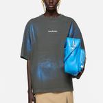 Футболка с принтом краски Acne Studios, синий/хаки - фото 3