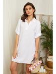 Короткое платье Lin Passion Leinen, белый - фото 3