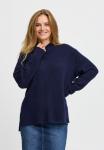 Джемпер PULZ PZASTRA Turtleneck, Dark Sapphire Melange/Blue - фото