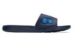 Шлепанцы и сланцы Nike Benassi Solarsoft Slide Sports Slippers Black Blue - фото 2