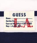 Футболка детская Guess в полоску с логотипом, сине-белый - фото 4