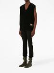 JW Anderson жилет Sim Card с V-образным вырезом, черный - фото 2