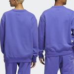 Толстовка adidas originals x Pharrell Williams Crossover Solid Color Round Neck Pullover Blue, синий - фото 4