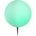 Уличный торшер TOULA E27 1 шт. Лампа для террасы, садовая лампа, уличная лампа, дизайн Globo Lighting, белый - фото