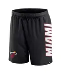 Мужские черные шорты Miami Heat Post Up Mesh Fanatics - фото 2