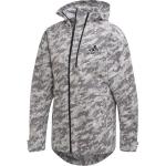 Adidas Куртка мужская, белый, серые, с капюшоном, средней плотности, другие - фото 3