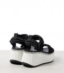 Сандалии на платформе из замши Nama Chloé, черный - фото 3