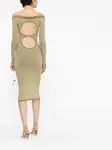 Платье La robe Pampero с открытыми плечами JACQUEMUS, зеленый - фото 3