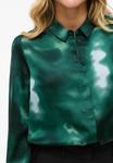 Блуза VILA Button-down blouse, Ponderosa Pine/Evergreen - фото 4