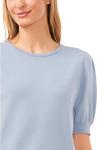Свитер CeCe Short Sleeve Pearl Back Sweater, Slate Blue - фото 3