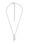 Ожерелье Diesel, серебряный - фото