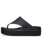 Шлепанцы (WMNS) Crocs Brooklyn Flip 'Black', черный - фото