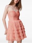 Платье мини из тюля TWINSET, розовый - фото 3