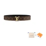 Мужской ремень Louis Vuitton, коричневый - фото