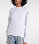 Топ из хлопкового джерси Acne Studios, Optic White - фото 7