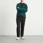 Сигнальные брюки Folk, Soft Black Brushed Stripe - фото 4