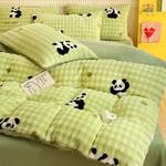 Fuanna Пододеяльник 200х230 см из молочного вельвета с рисунком Bubble Rabbit - фото 2