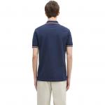 Поло с вышитым логотипом FRED PERRY, синий - фото 8