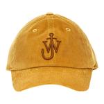 Вышитая логотипом бархатная кепка JW Anderson - фото