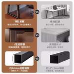 Стол компьютерный 140x60 см Naijia, письменный, для дома, офиса и гейминга, цвет Brushed Black Oak, комплект со стулом - фото 5