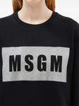 MSGM хлопковая толстовка с логотипом, черный - фото 5