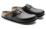 Тапочки boston super grip natural leather 'black' Birkenstock, черный - фото 3