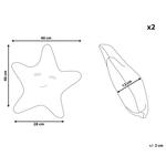 Декоративные подушки набор из 2-х штук Beliani, серый - фото 4