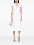Поплиновое платье миди Ermanno Scervino, белый - фото 2
