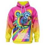 Худи Otso Emoji Normal Is Boring, розовый - фото